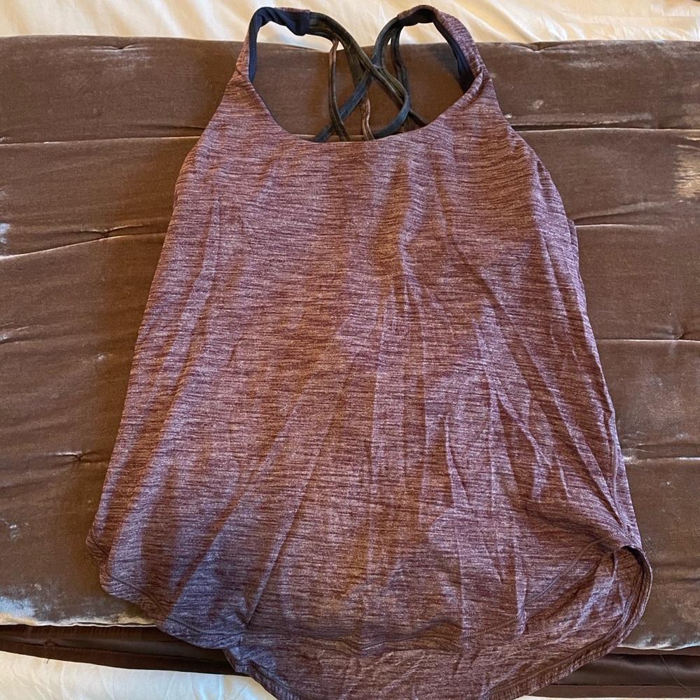 Lululemon Lighten Up tank in purple